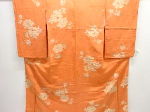 アンティーク　紋錦紗花模様着物